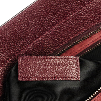 Saint Laurent Grained Calfskin Medium Cabas Rive Gauche Bordeaux 7 of 7