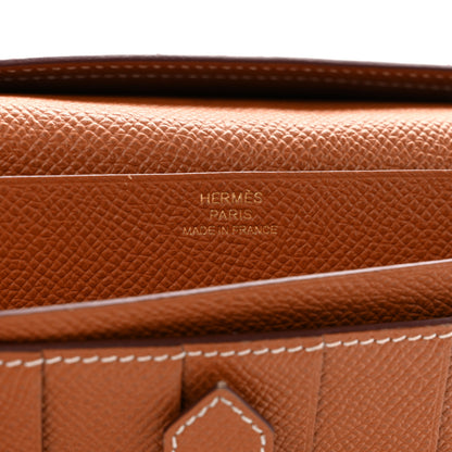 Hermes Epsom Bearn Gusset Wallet Gold 6 of 12