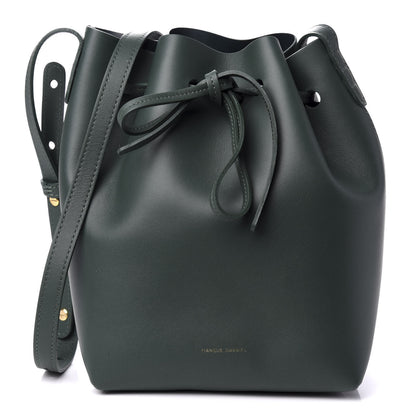 Mansur Gavriel Calfskin Mini Bucket Bag Moss 1 of 8