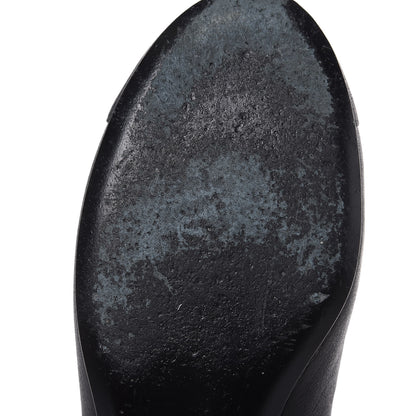 Chanel Buffalo Glitter Bow Ballerina Flats 39.5 Black 6 of 11