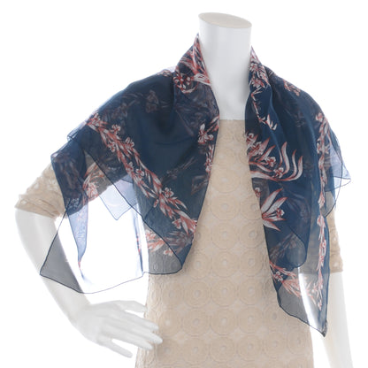 Hermes Silk Mousseline Cheval Fleuri Scarf 90 4 of 6