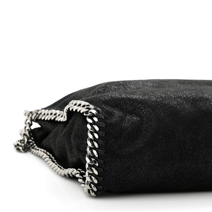 Stella McCartney Shaggy Deer Small Falabella Fold Over Tote Black 8 of 9