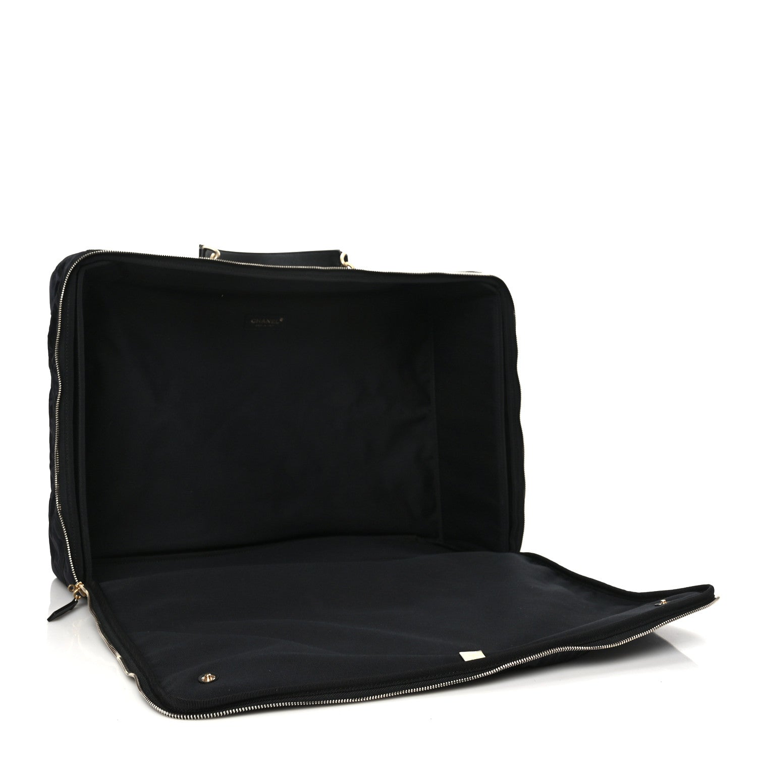 Chanel Nylon Grosgrain Large Lifestyle Travel Black 5 of 9