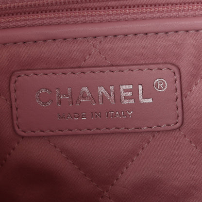 Chanel Patent Gradient Calfskin Quilted Small Chanel 22 White Light Pink 7 of 11