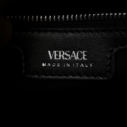 Versace Raffia Studded La Medusa Tote Beige 6 of 10