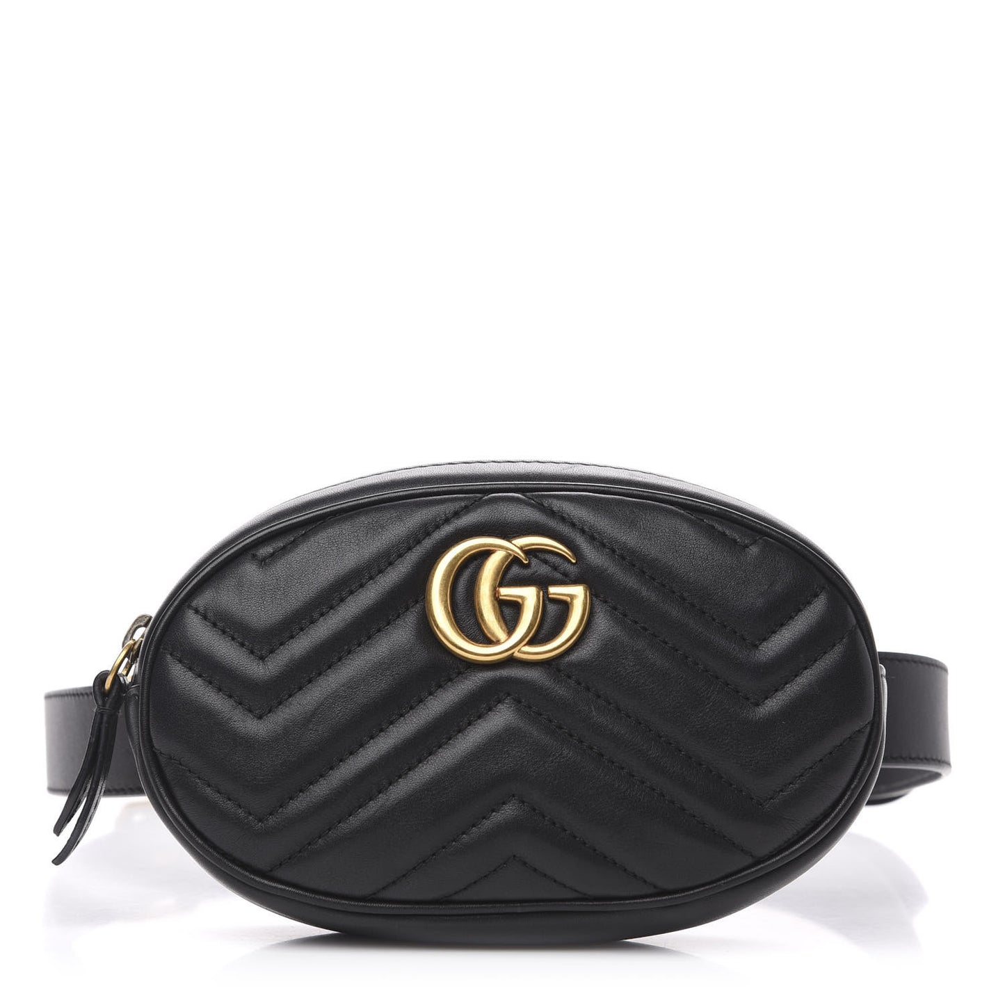 Calfskin Matelasse GG Marmont Belt Bag 105 42 Black