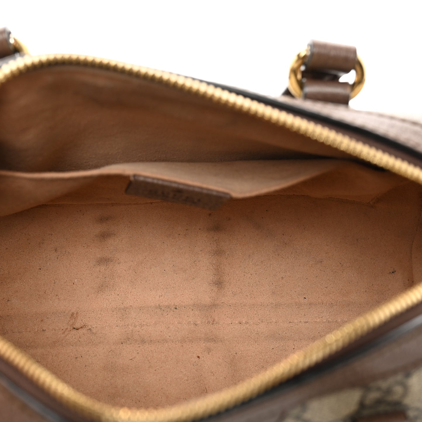 GG Supreme Monogram Web Small Ophidia Boston Bag Beige New Acero