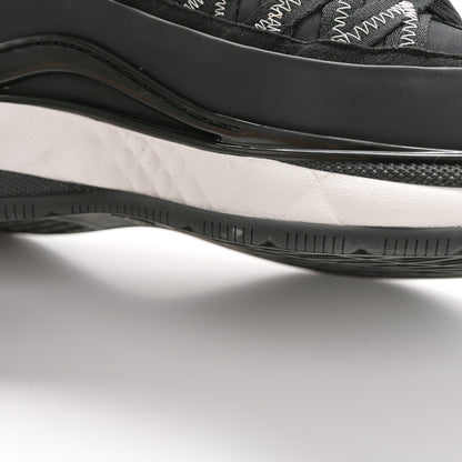 Chanel Mixed Fibers Suede Calfskin CC Sneakers 40 White Black 12 of 13