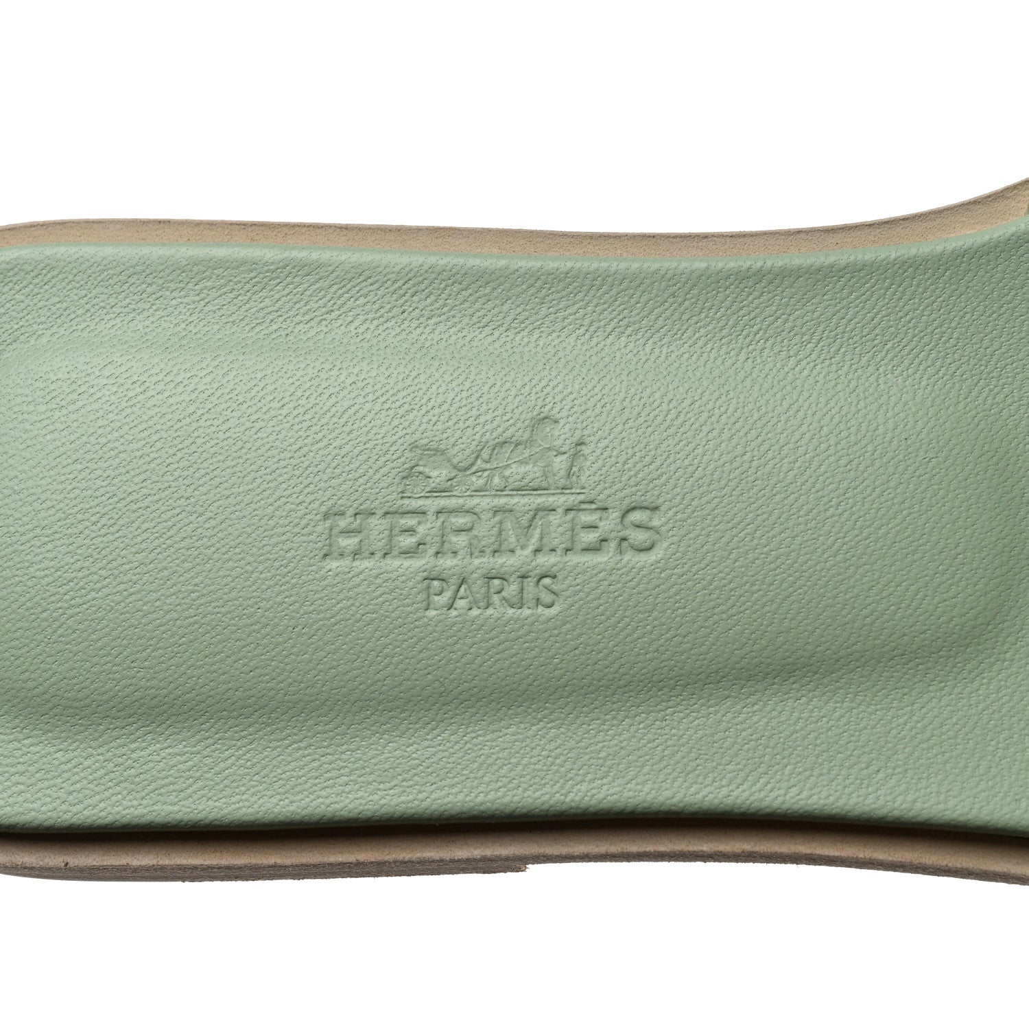 Hermes Epsom Oran Sandals 36 Vert Jade 6 of 9