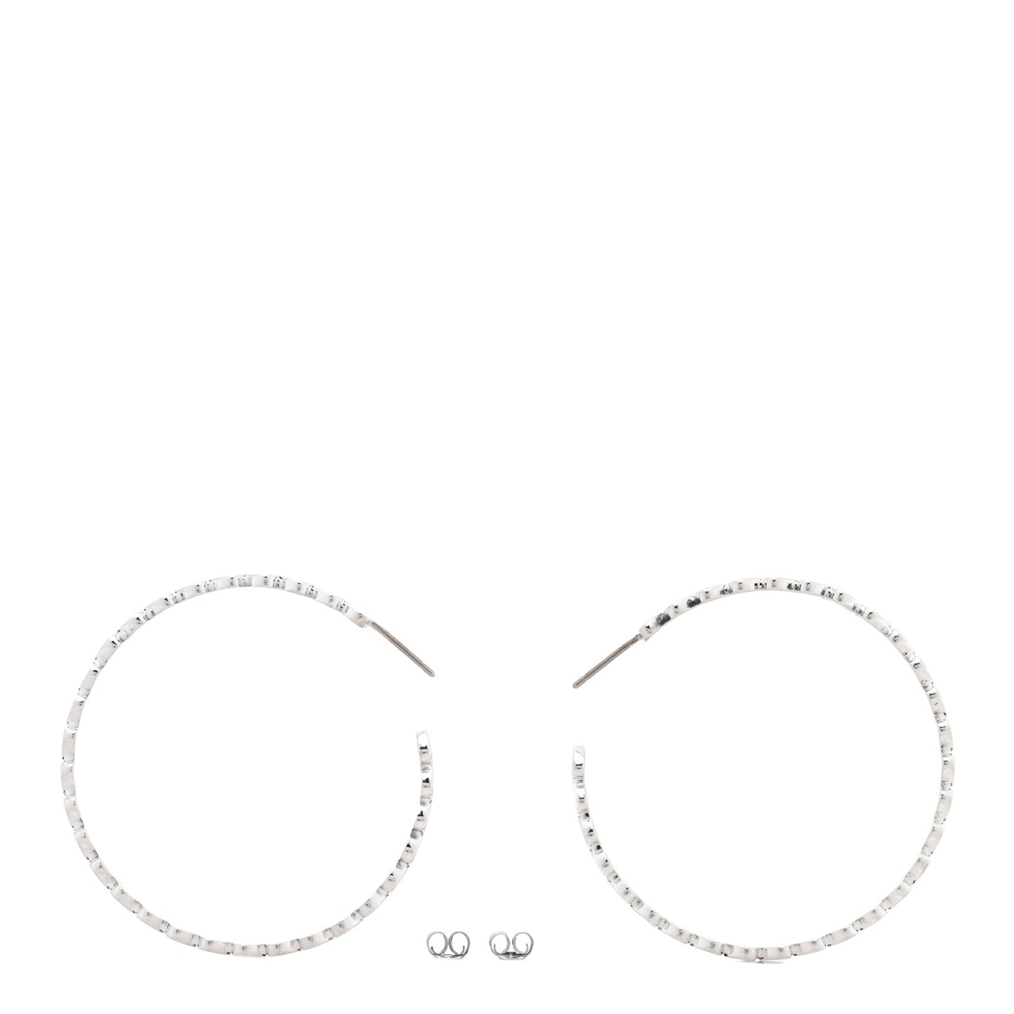 Sterling Silver Heart Hoop Earrings