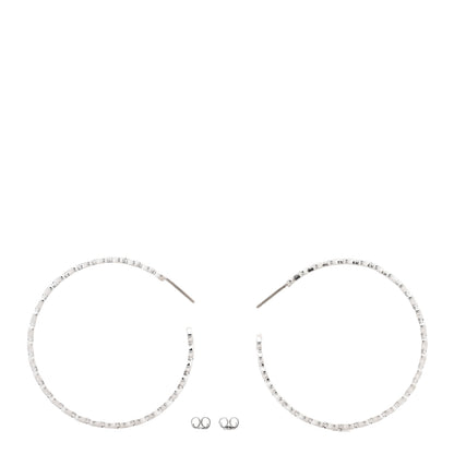 Tiffany Sterling Silver Heart Hoop Earrings 3 of 5