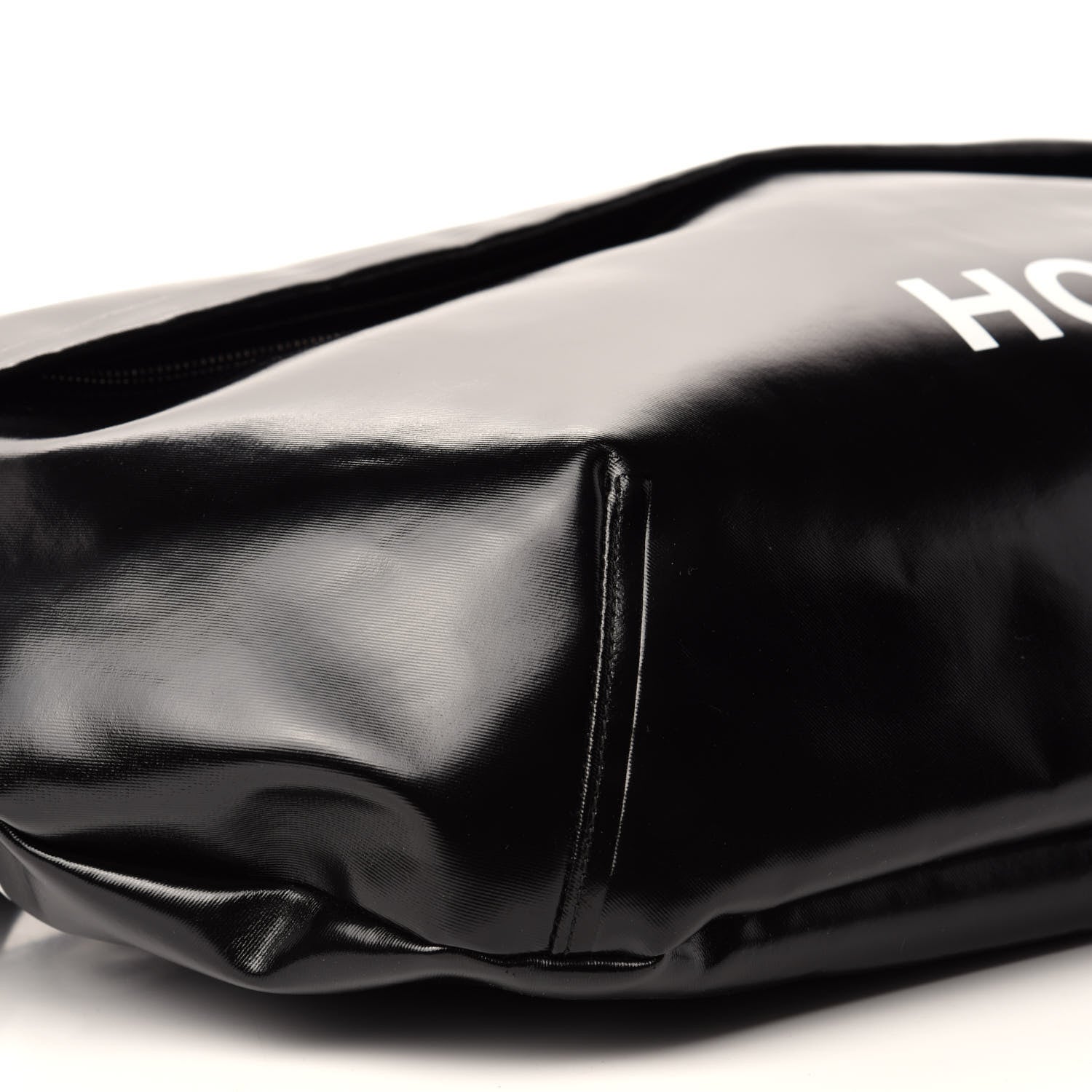 Burberry Coated Canvas Horseferry Print Extra Large Bum Bag Black 6 of 9