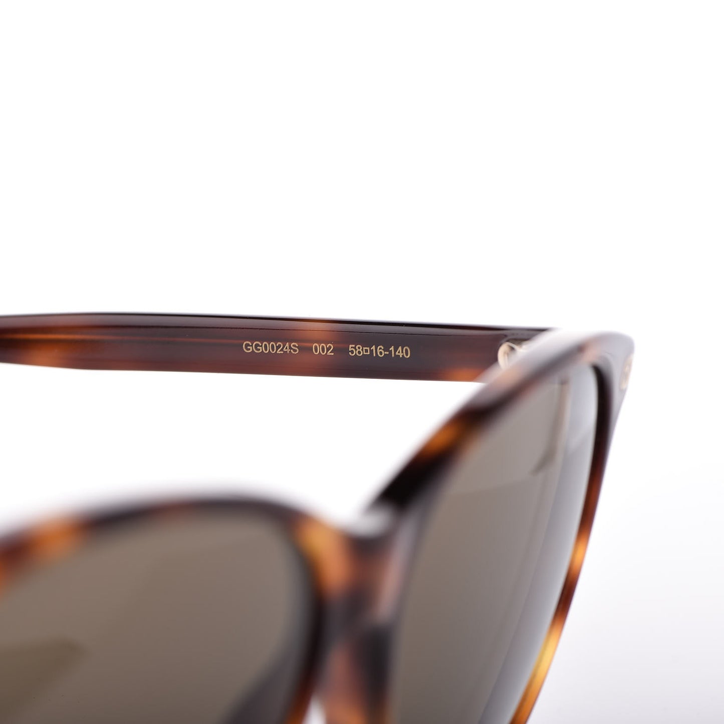 Acetate Round GG Sunglasses GG0024S Tortoise