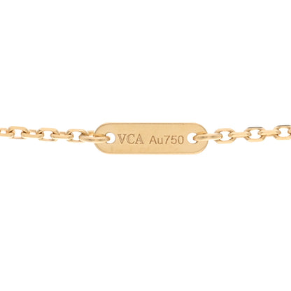 Van Cleef & Arpels 18K Yellow Gold Diamond Mini Frivole Pendant Necklace 5 of 5