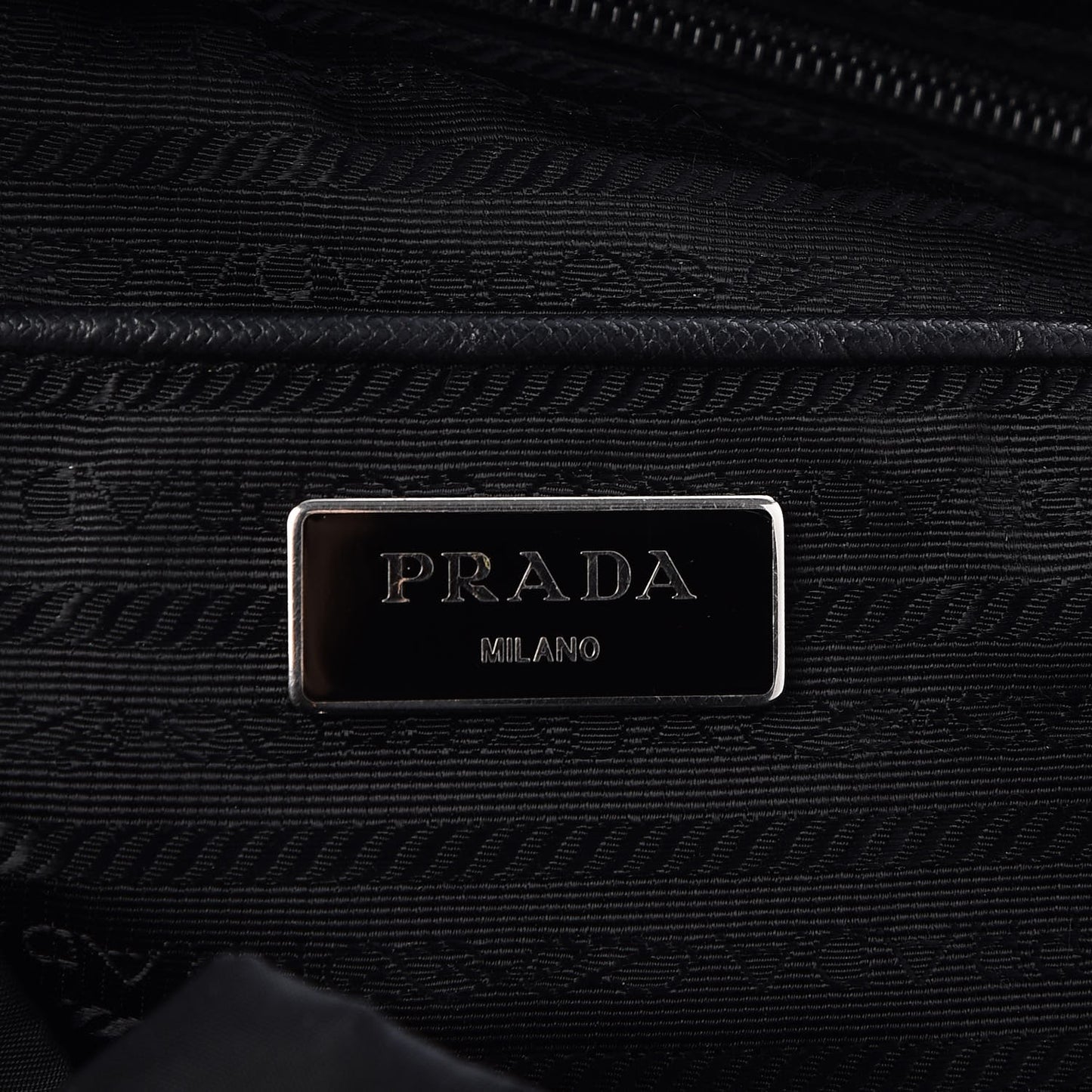 Tessuto Nylon Saffiano Vela Backpack Black