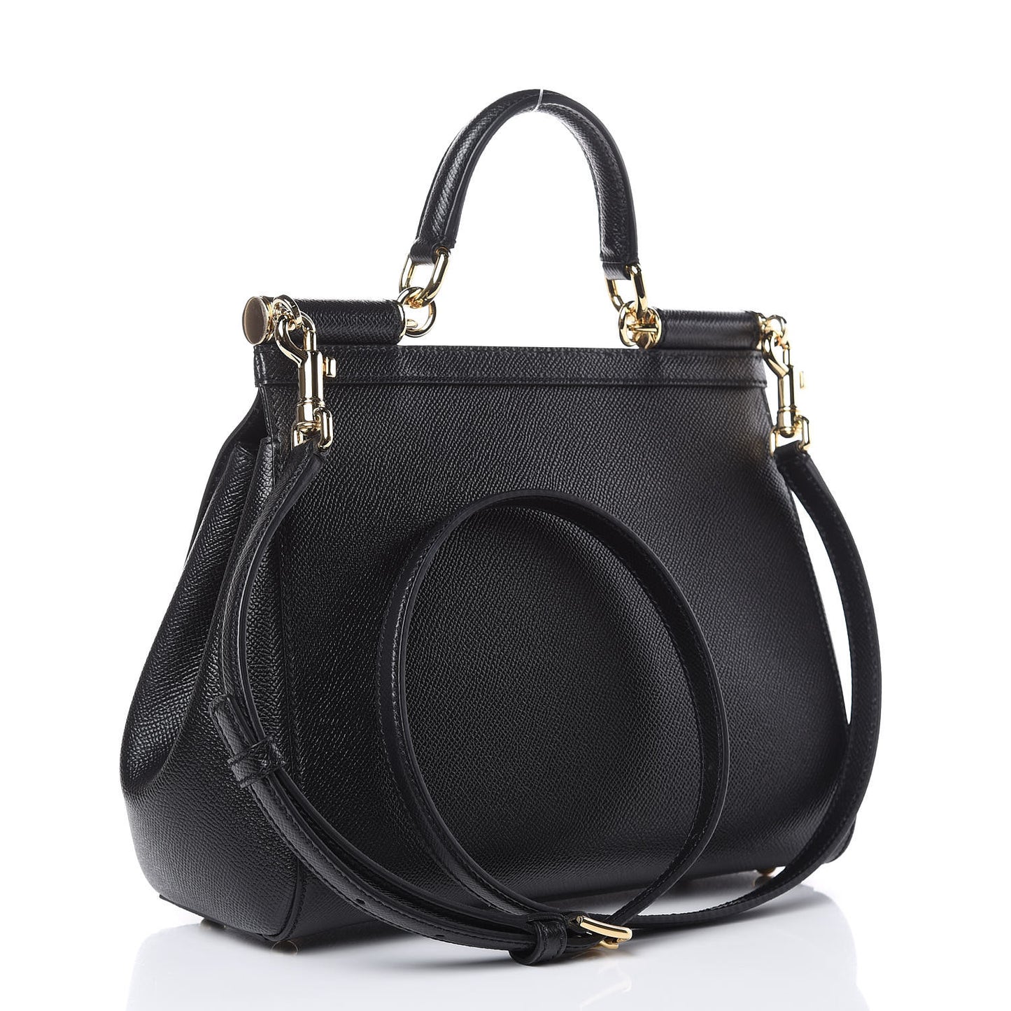 Dauphine Medium Miss Sicily Satchel Black