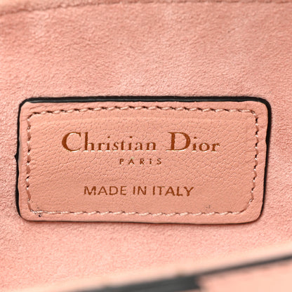 Christian Dior Grained Calfskin Mini Saddle Bag Pink 6 of 10