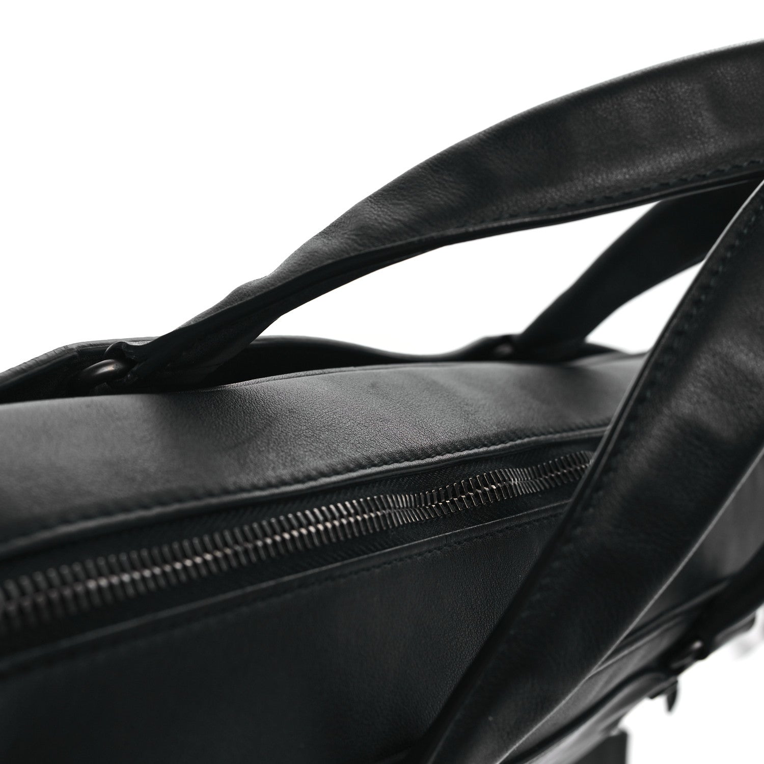 Balenciaga Veau Soyeux Perforated Blackout City Briefcase Black 12 of 12