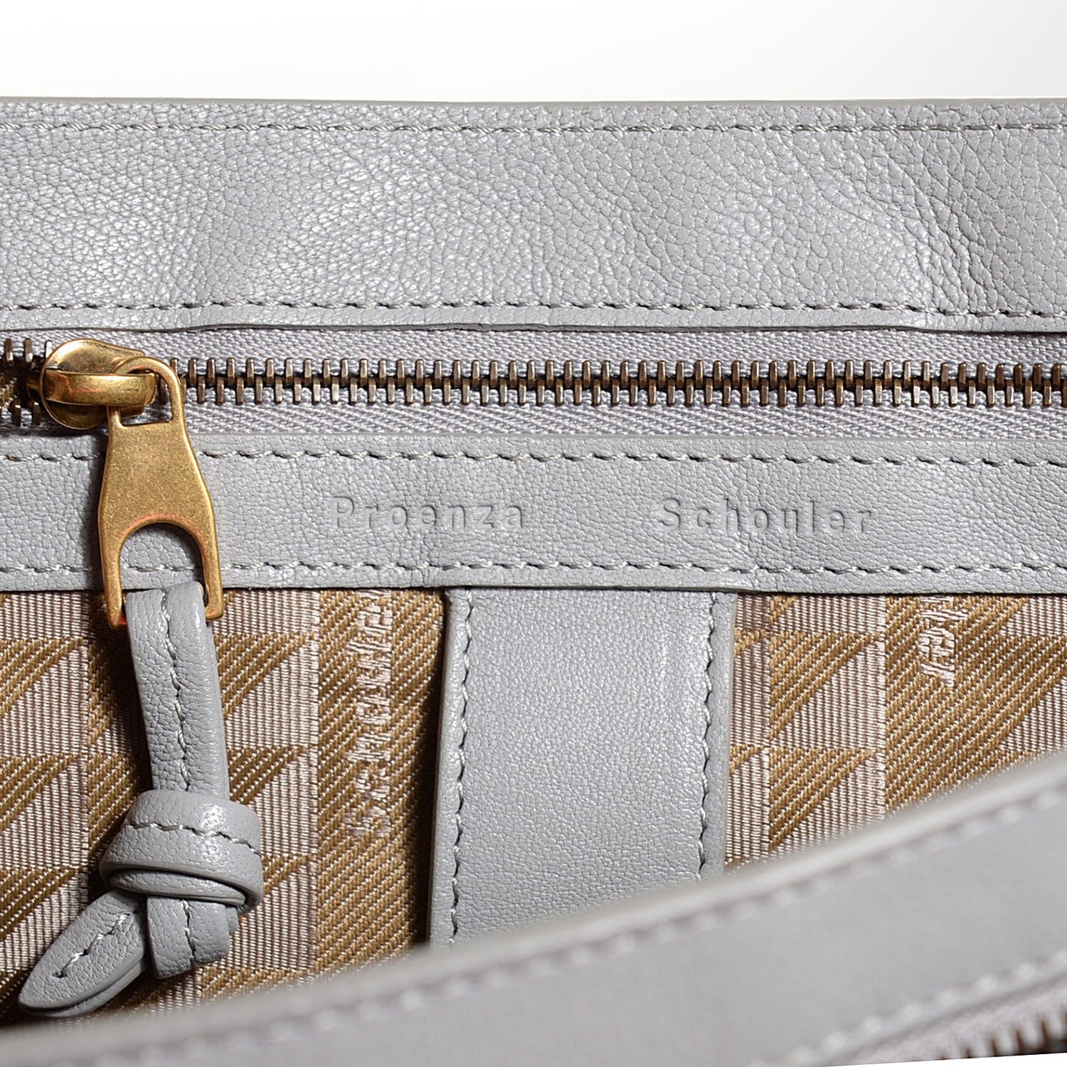 Proenza Schouler Lambskin Medium PS1 Satchel Concrete Grey 6 of 13