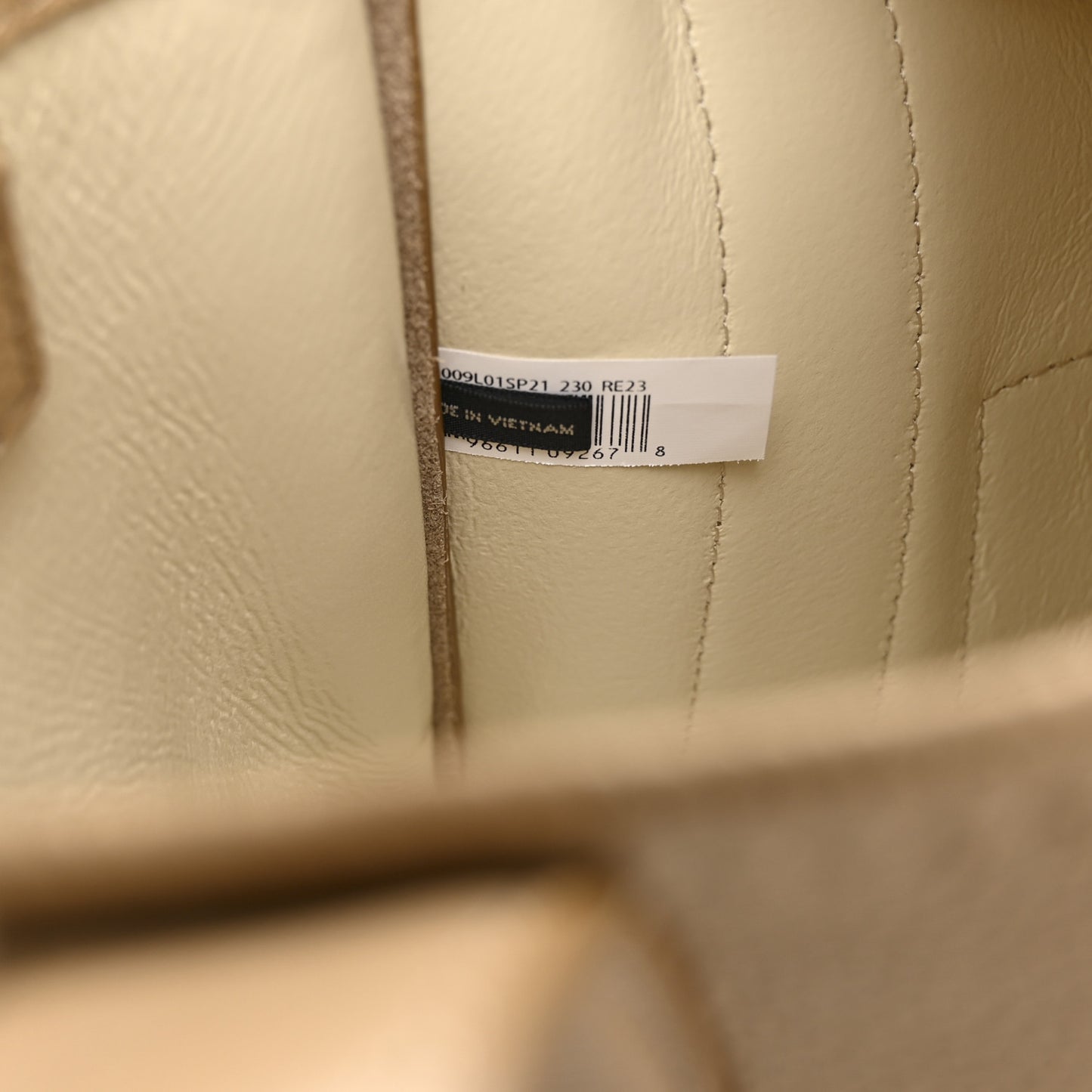 Grained Calfskin Small The Tote Bag Camel