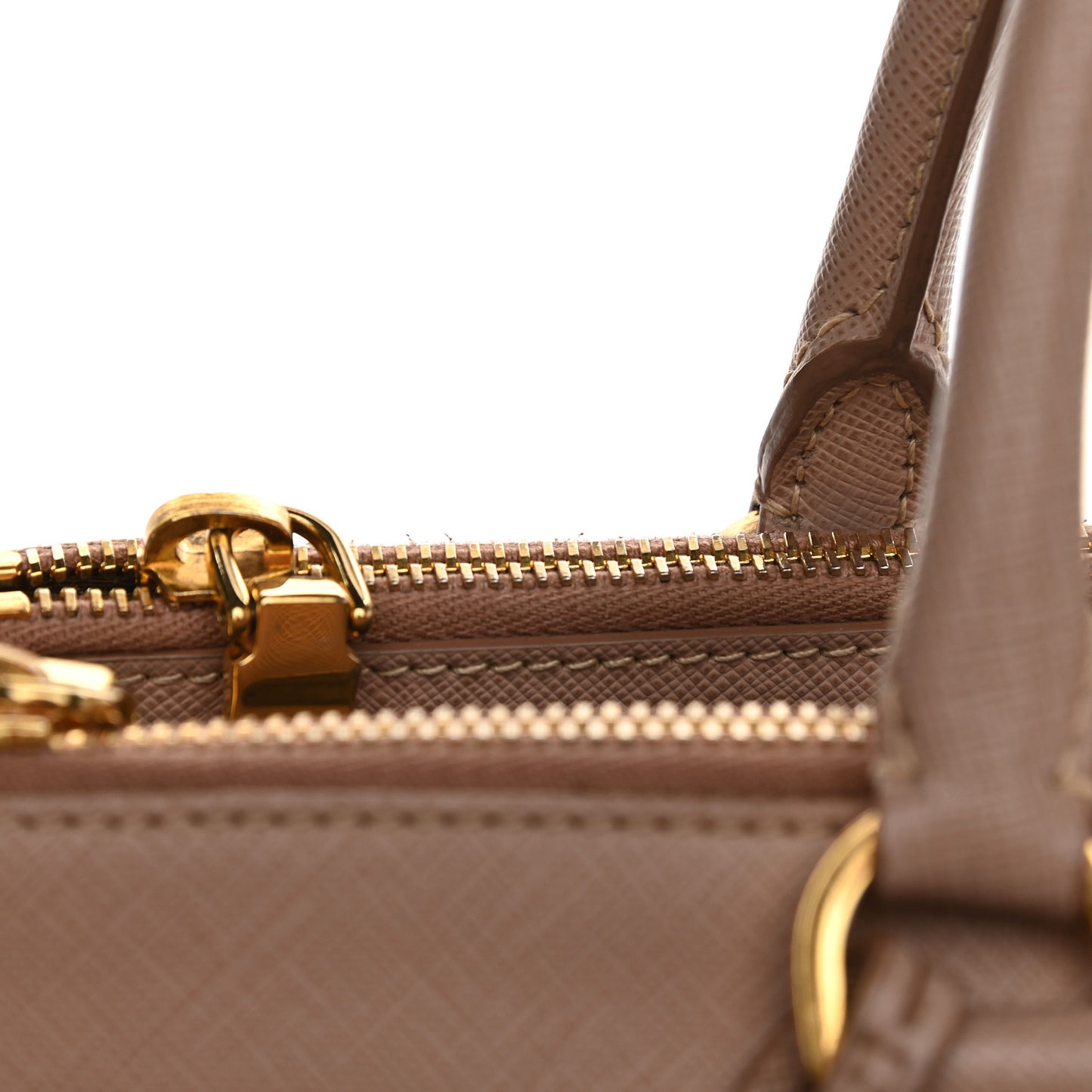 Saffiano Small Galleria Double Zip Tote Cammeo