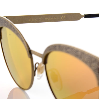 Gucci Metal Tiger GG0220S Sunglasses Antique Gold 6 of 8