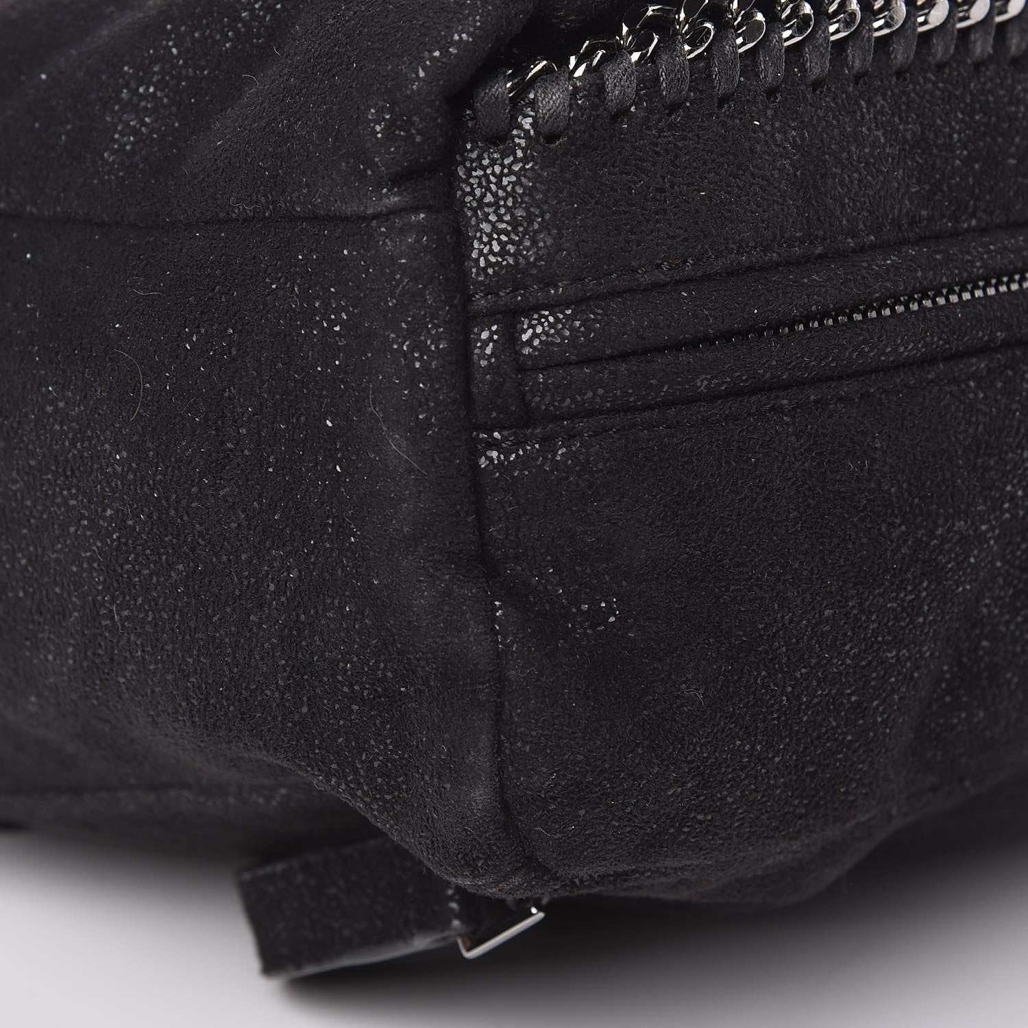 Stella McCartney Shaggy Deer Mini Falabella Backpack Black 8 of 8