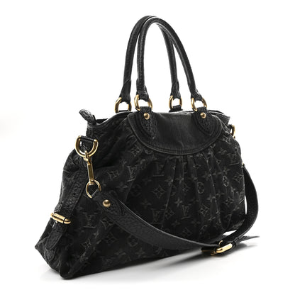 Louis Vuitton Denim Neo Cabby MM Black 3 of 9