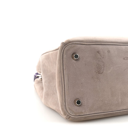 Christian Dior Suede Large Diorissimo Tote Purple 9 of 10