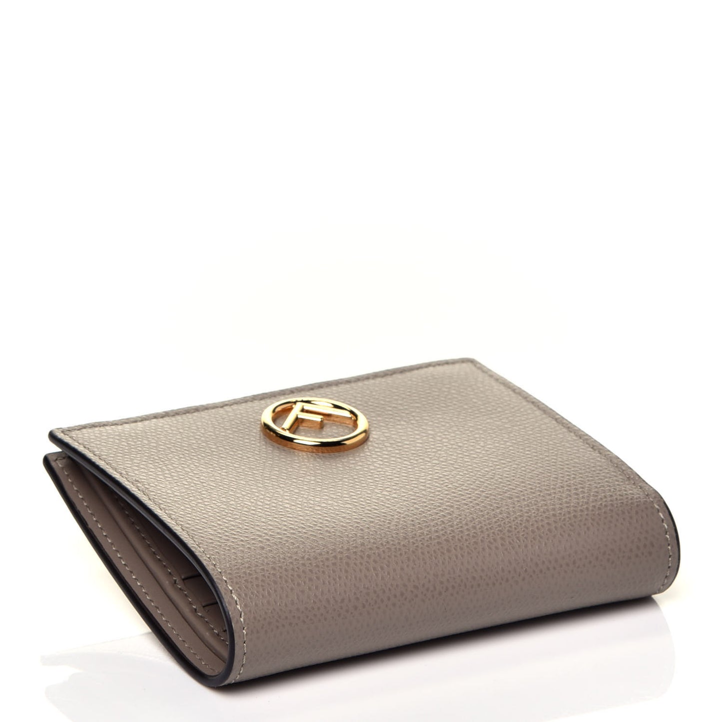 Vitello Cruise F is Fendi Compact Bi-Fold Wallet Tortora