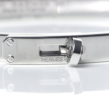 Hermes 18K White Gold Diamond PM Kelly Bracelet SH 5 of 6