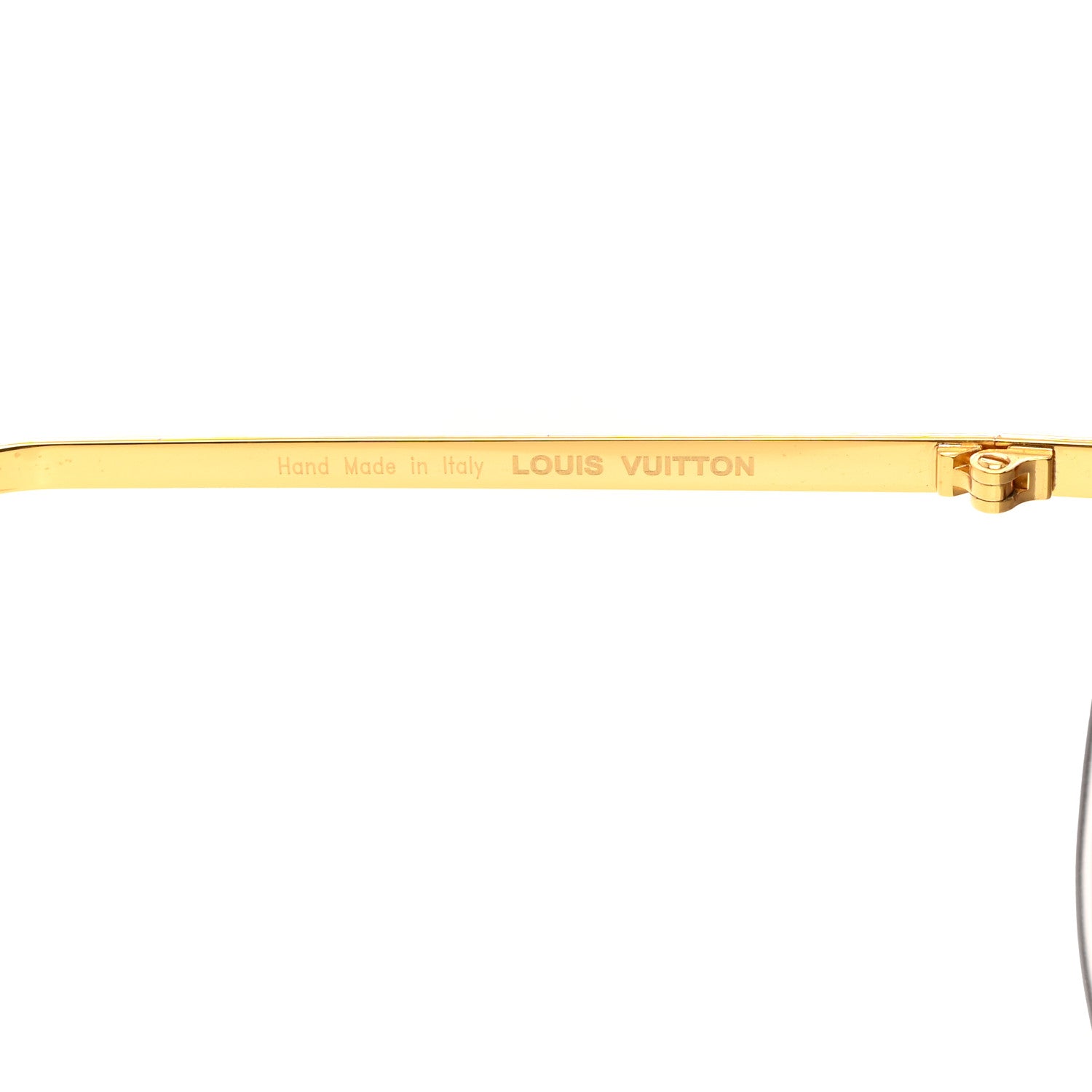 Louis Vuitton Metal Rimless Sunglasses Z0223U Gold 5 of 8