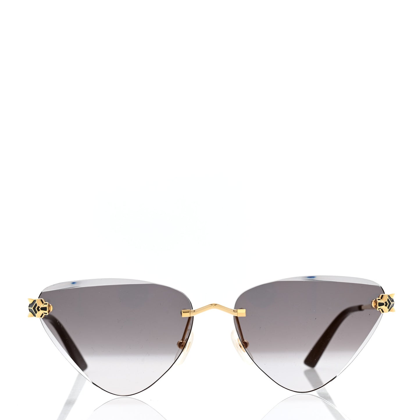 Panthere De Cartier Cat Eye Sunglasses CT0399S Gold Black