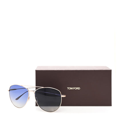 Tom Ford Titanium Milla Aviator Sunglasses TF784 Gold 8 of 8