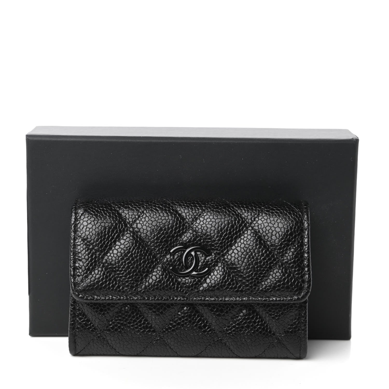 Chanel Caviar Quilted Incognito Flap Card Holder Black 12 of 12