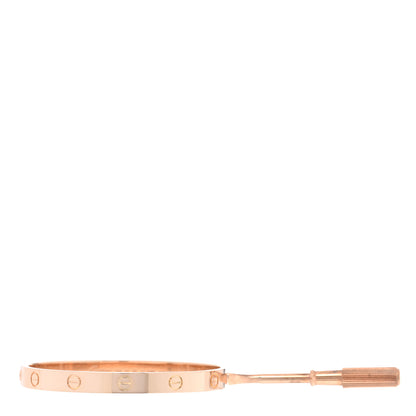 Cartier 18K Pink Gold LOVE Bracelet 17 4 of 8
