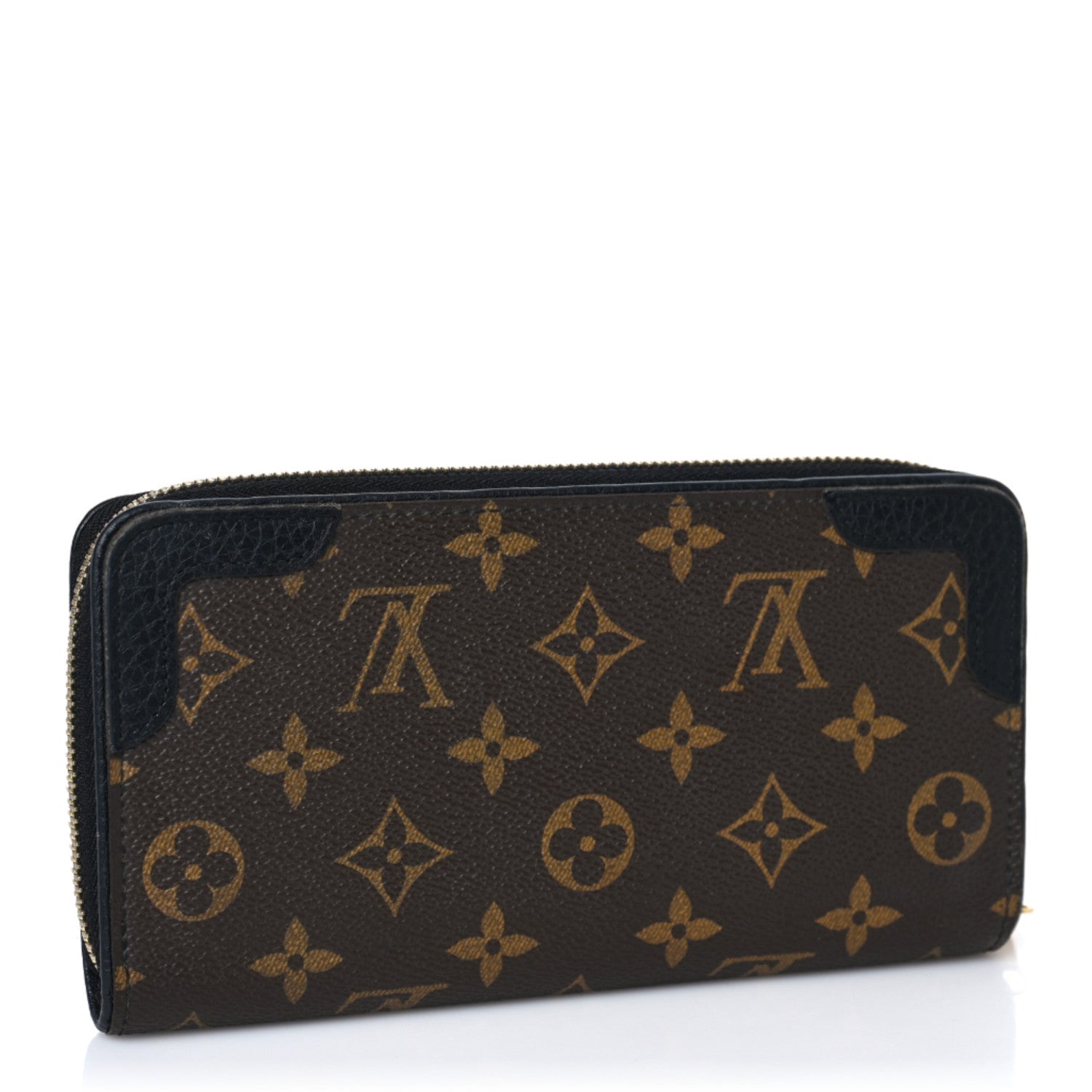 Louis Vuitton Monogram Zippy Retiro Wallet Black 3 of 9