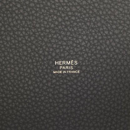 Hermes Taurillon Clemence Picotin Lock 22 MM Gris Meyer 5 of 10