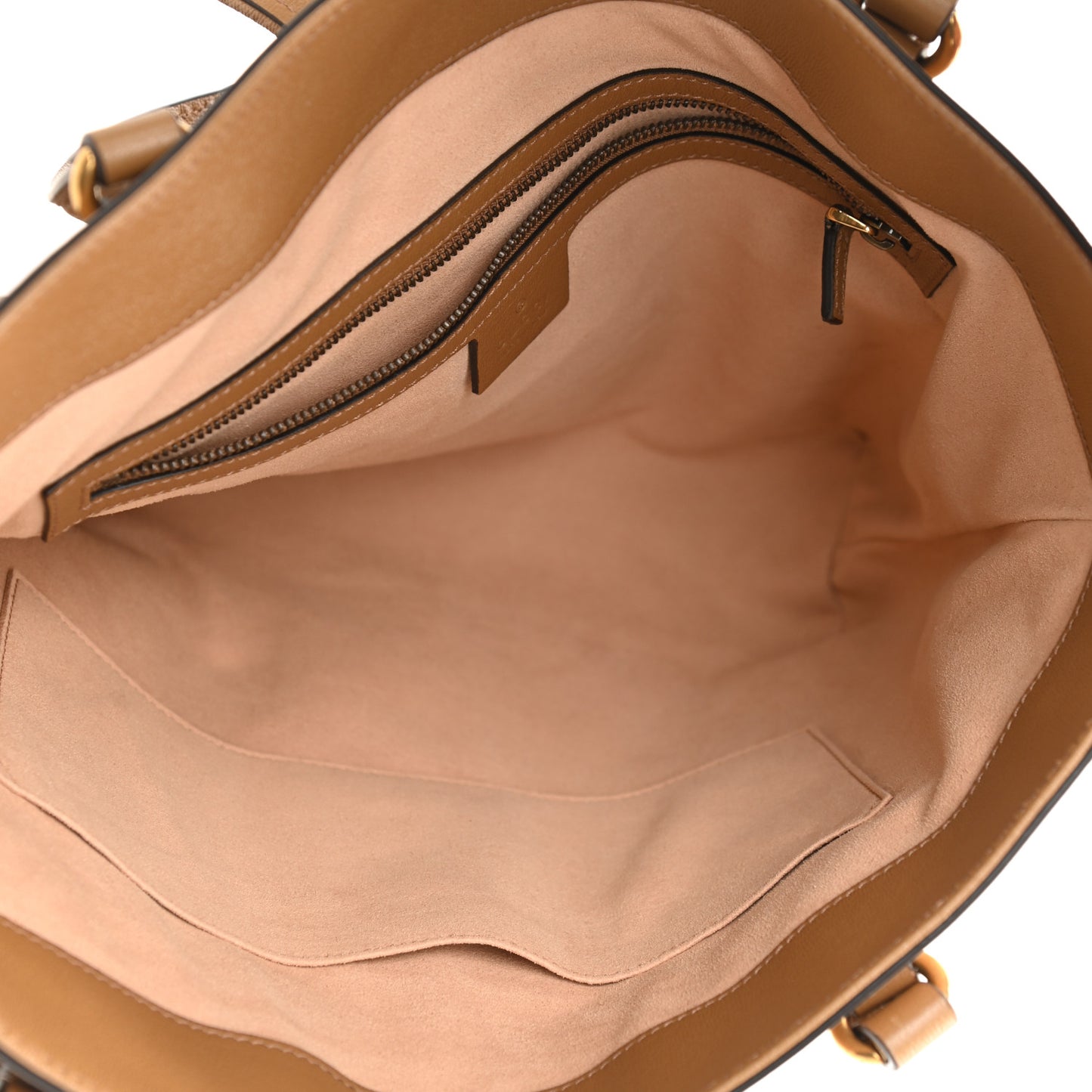 New Sakai Calfskin Lux Web Small Dahlia Tote Quartz Beige