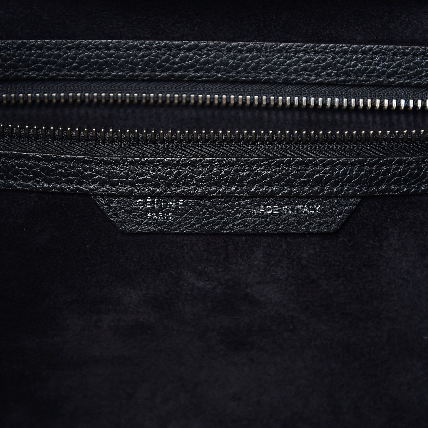 Drummed Calfskin Mini Luggage Black