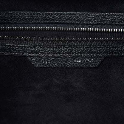 Celine Drummed Calfskin Mini Luggage Black 5 of 10