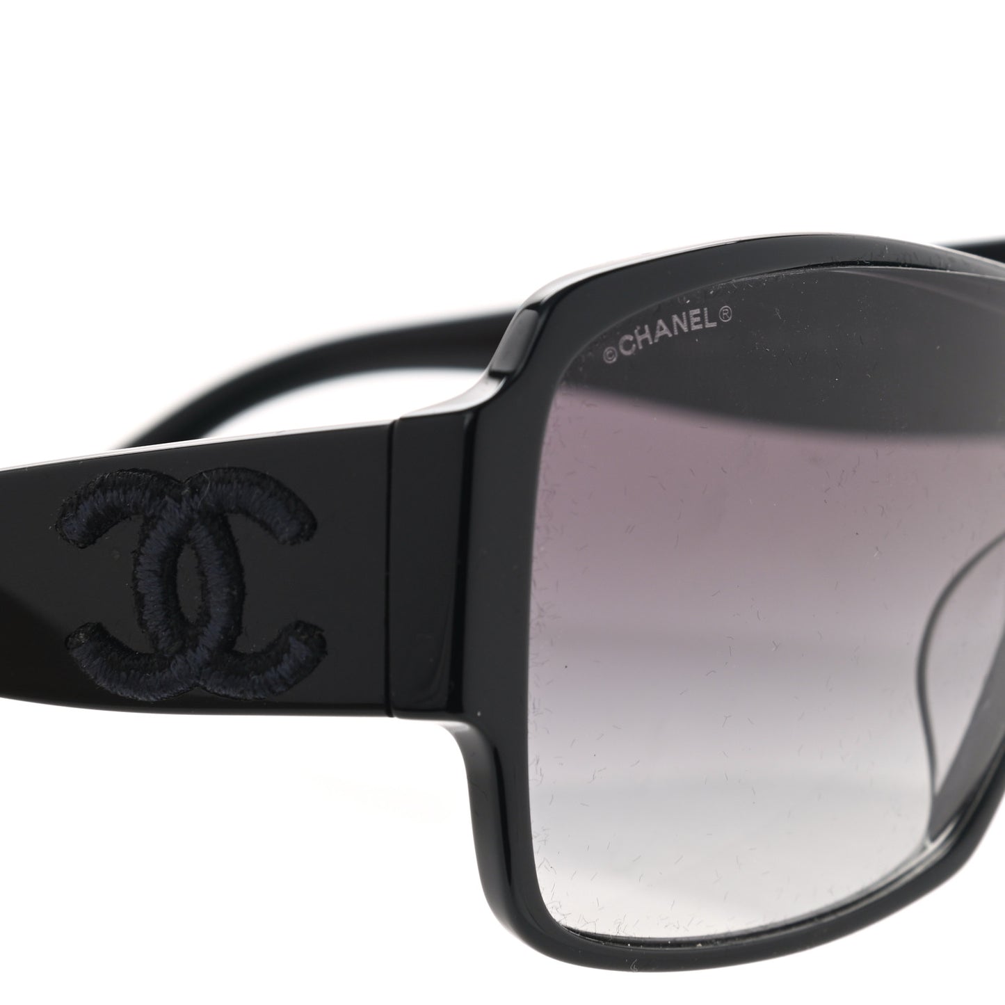 Acetate Shield Sunglasses 5449-A Black