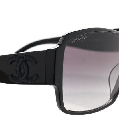 Chanel Acetate Shield Sunglasses 5449-A Black 7 of 10