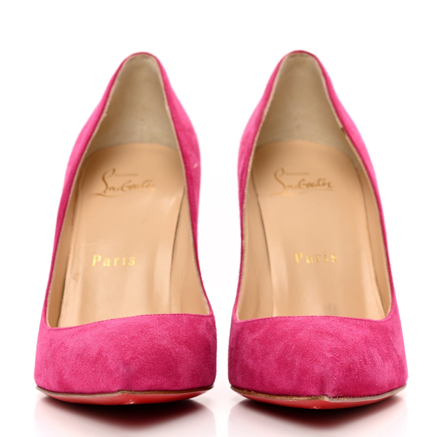 Christian Louboutin Suede Decoltish 100 Pumps 36.5 Pink 4 of 7