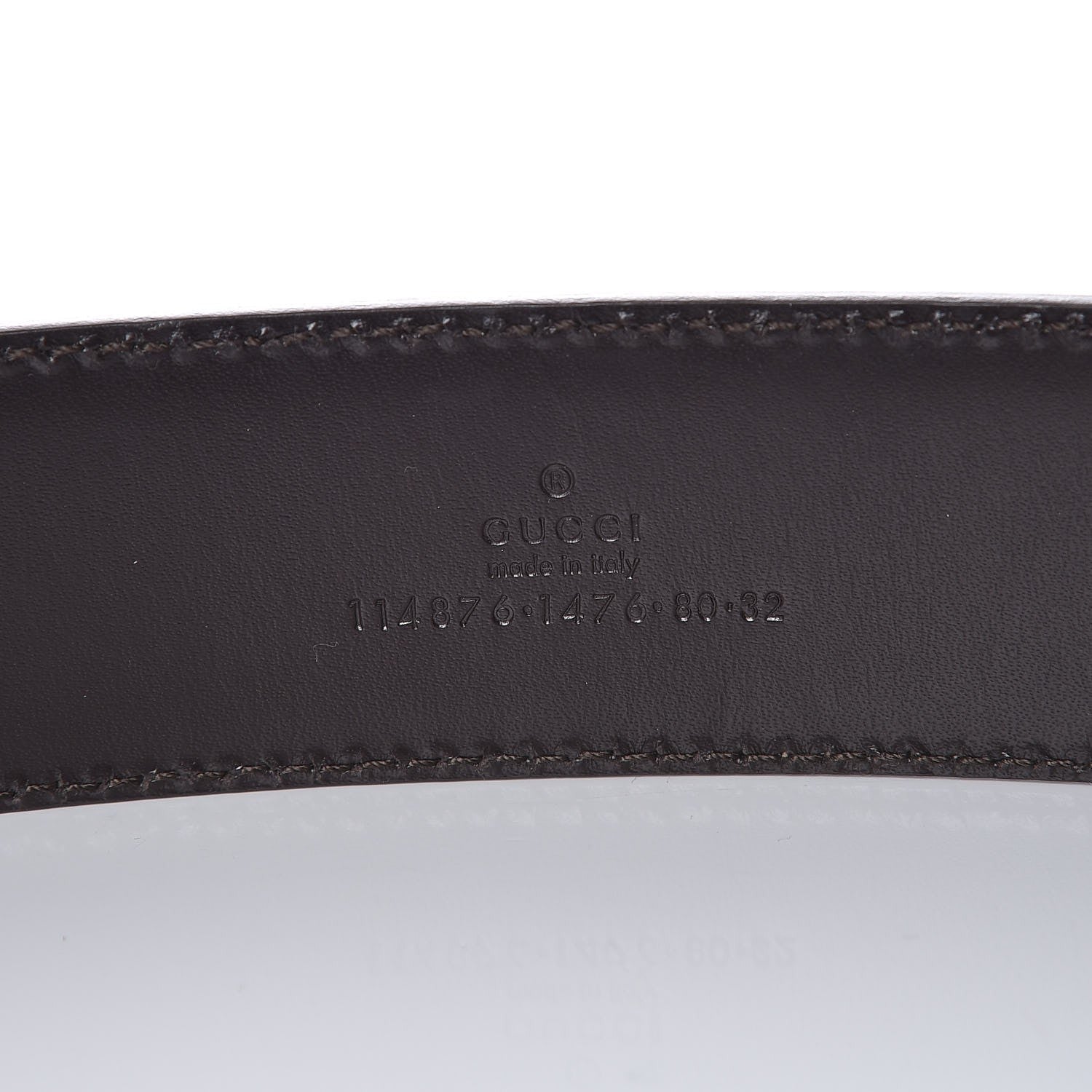 Gucci Guccissima Interlocking G 40mm Belt 80 32 Off White 6 of 6