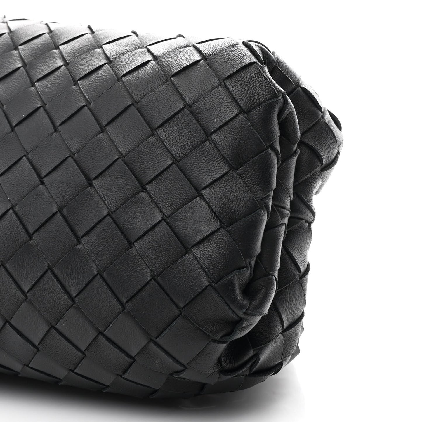 Nappa Maxi Intrecciato The Pouch Oversized Clutch Black