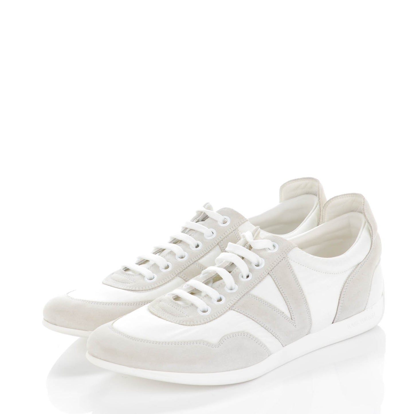 Suede Nylon Sneakers 8 White
