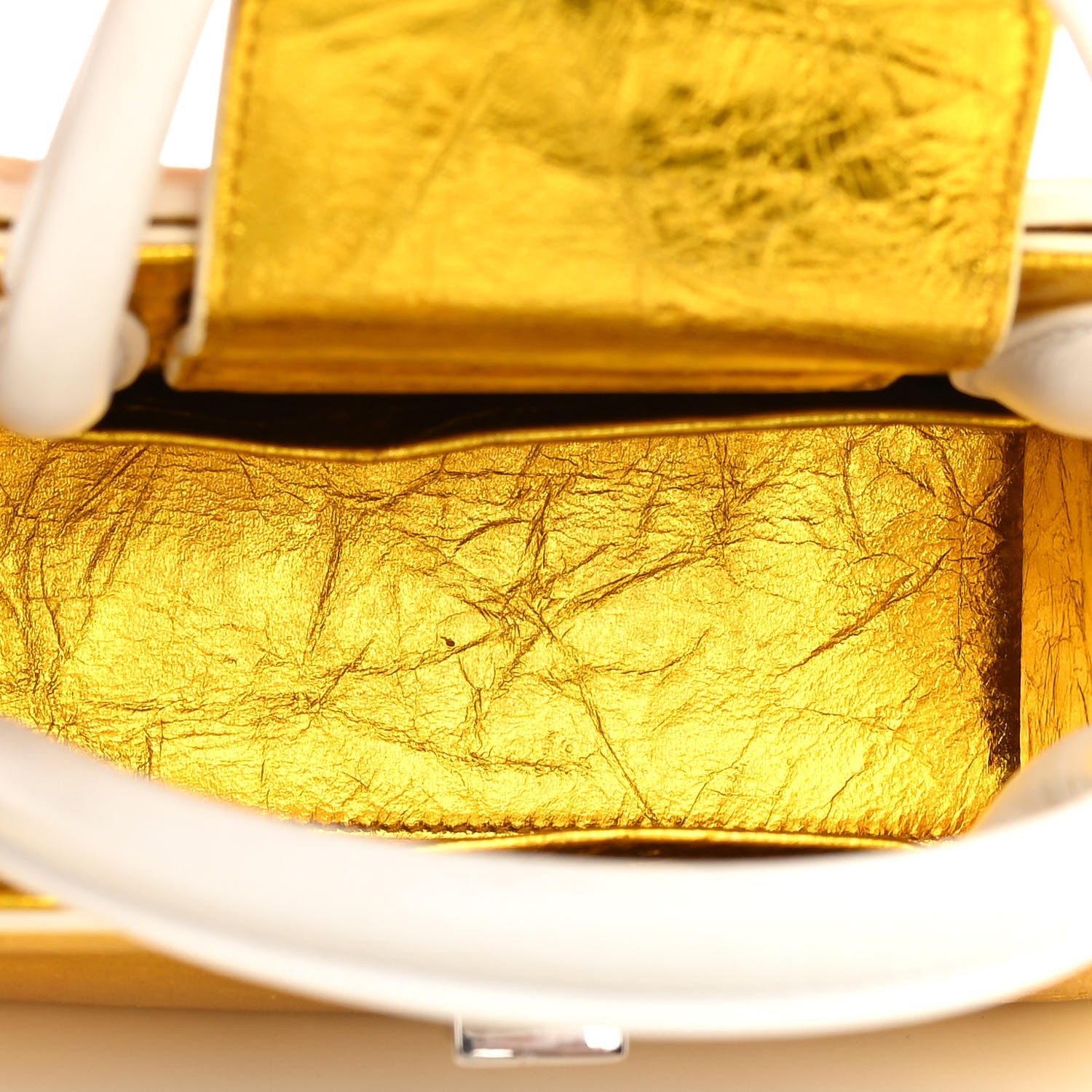 Christian Dior Metallic Calfskin Mini Diorever Flap Gold 5 of 15