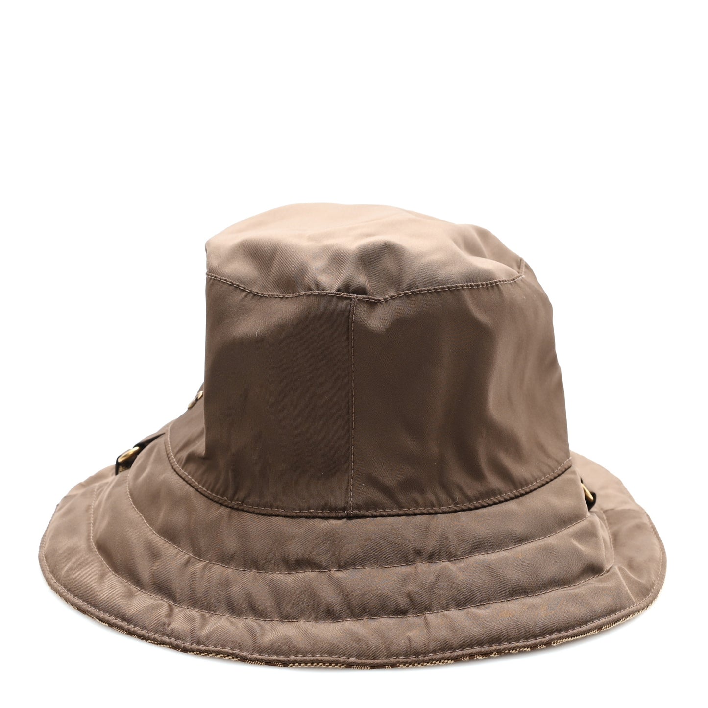 Canvas Monogram Reversible Bucket Hat L Brown