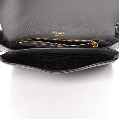 Prada Vitello Daino Crossbody Flap Marmo 7 of 12